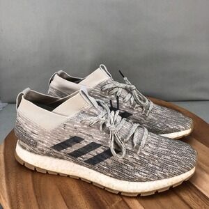 Adidas Pureboost RBL Running Shoes Knit Beige Sneakers Lightweight Mens Size 12
